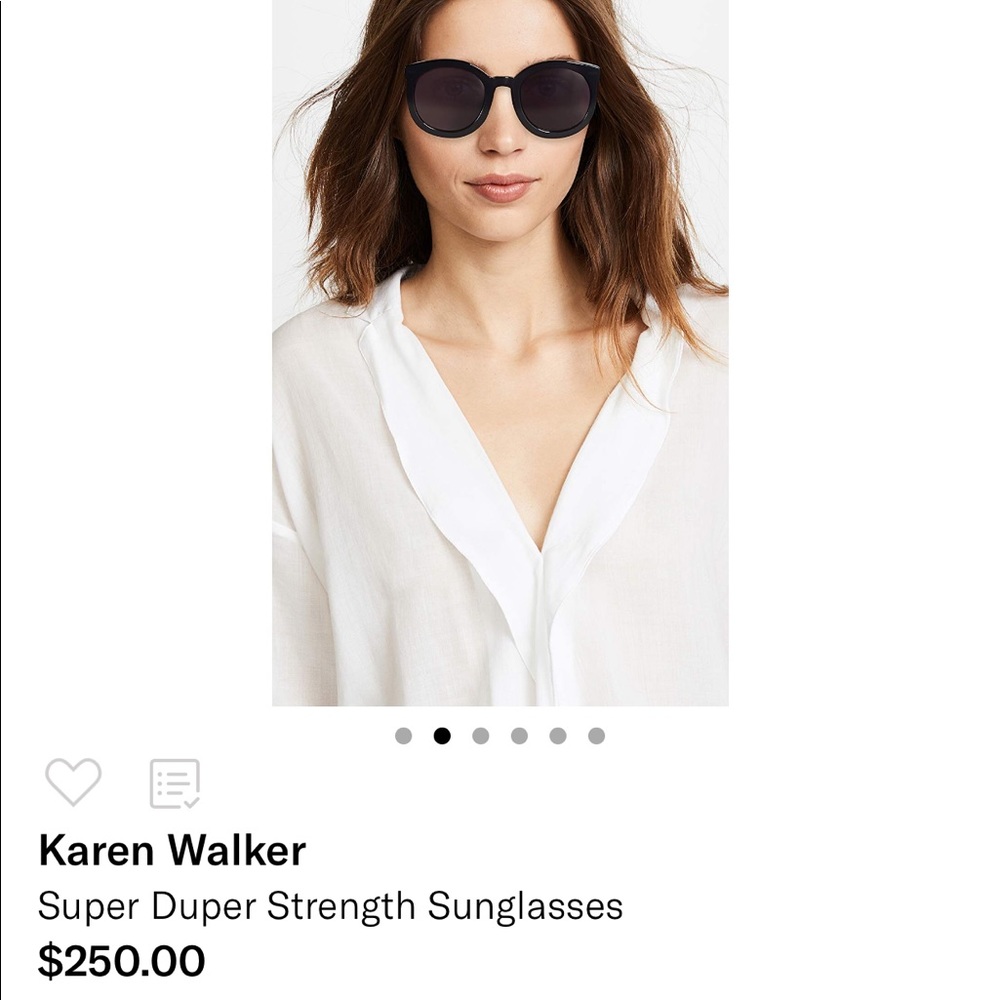 Karen Walker Black Super Duper Strength Sunglasses